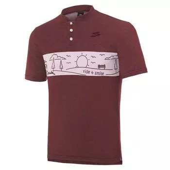 Поло с коротким рукавом Spiuk Town, красный