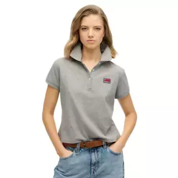 Поло с коротким рукавом Superdry Ath Essential Graphic, серый