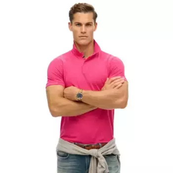 Поло с коротким рукавом Superdry City Pique, розовый