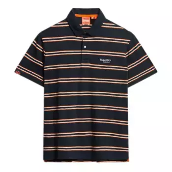 Поло с коротким рукавом Superdry Lightweight Stripe, синий