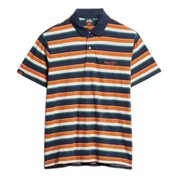 Поло с коротким рукавом Superdry Lightweight Stripe, разноцветный