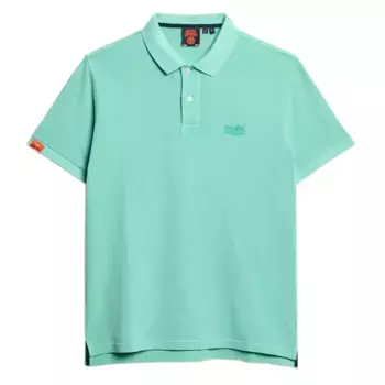 Поло с коротким рукавом Superdry Vint Destroy, зеленый