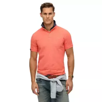 Поло с коротким рукавом Superdry Vint Destroy, оранжевый