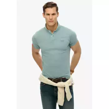 Поло с коротким рукавом Superdry Vint Destroy, синий