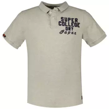 Поло с коротким рукавом Superdry Vintage Athletic, бежевый