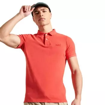 Поло с коротким рукавом Superdry Vintage Destroyed, красный