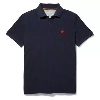 Поло с коротким рукавом Timberland Millers River Collar Jacquard Piqu YD Slim, синий