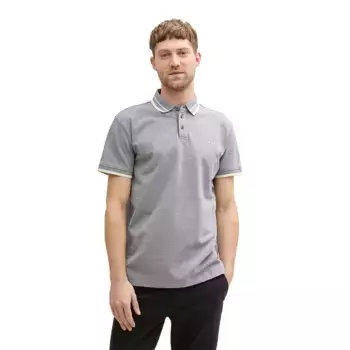 Поло с коротким рукавом Tom Tailor Print, серый