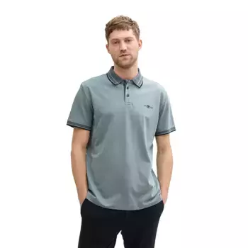 Поло с коротким рукавом Tom Tailor Print, серый