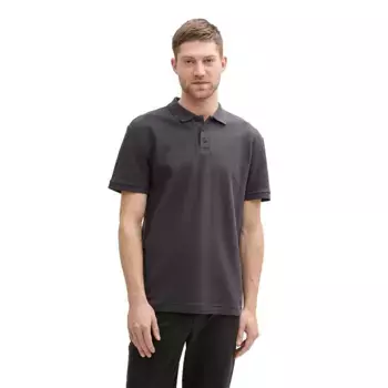 Поло с коротким рукавом Tom Tailor Structured, серый