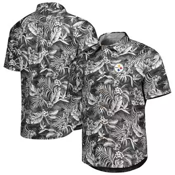 Поло с коротким рукавом Tommy Bahama Pittsburgh Steelers, черный
