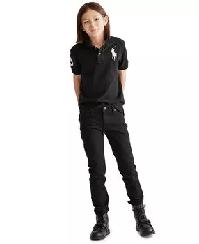 Поло с короткими рукавами и хлопковой сеткой Big Boys Big Pony Polo Ralph Lauren