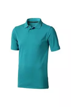 Поло с короткими рукавами «Калгари» Elevate, синий