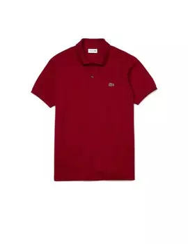 Поло с короткими рукавами классического кроя Lacoste, цвет Bordeaux