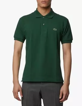 Поло с короткими рукавами классического кроя Lacoste, зеленый