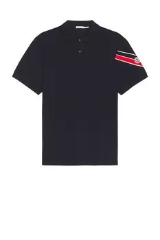 Поло с короткими рукавами Moncler, черный