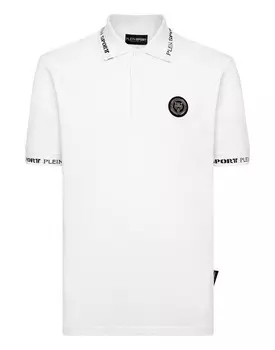 Поло с короткими рукавами Plein Sport, белый