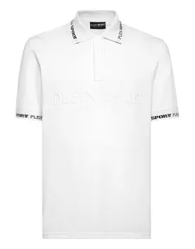 Поло с короткими рукавами Plein Sport, белый