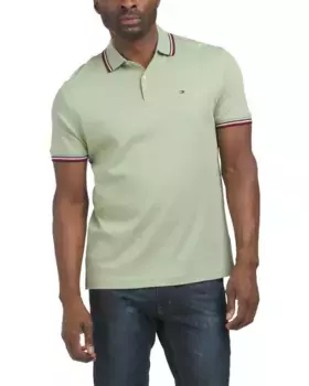 Поло с короткими рукавами Richard Tommy Hilfiger, зеленый