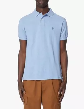Поло с короткими рукавами, тонкая базовая модель Ralph Lauren, цвет Jamaica Heather