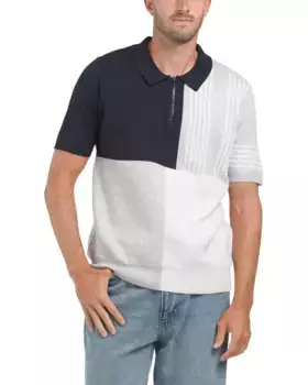 Поло с короткими рукавами в стиле колор-блок Elie Tahari, цвет Multicolor