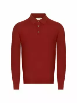 Поло с логотипом Castello D'oro, бордовый