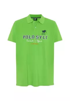Поло с логотипом и вышивкой POLO SYLT, цвет 16-6340 Classic Green