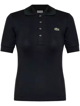 Поло с логотипом Lacoste, черный