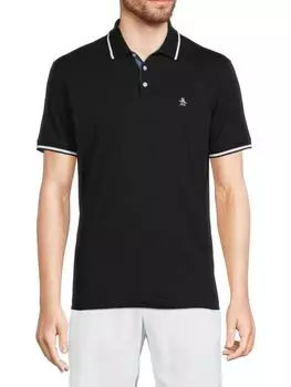 Поло с логотипом Original Penguin, цвет True Black