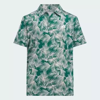 Поло с надписью для мальчиков Adidas, цвет Collegiate Green