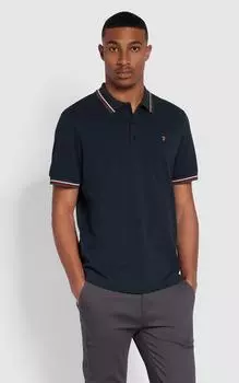 Поло с наконечниками Alvin Темно-синее Debenhams, темно-синий