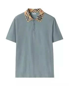 Поло с отложным воротником Burberry, серый