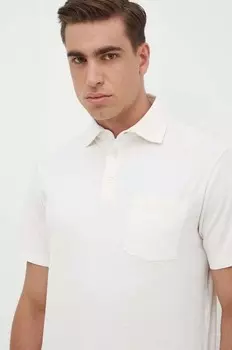 Поло с оттенком льна Polo Ralph Lauren, бежевый