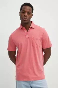 Поло с оттенком льна Polo Ralph Lauren, розовый