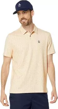 Поло с принтом в стиле ретро-волны Original Penguin Golf, цвет Warm Apricot