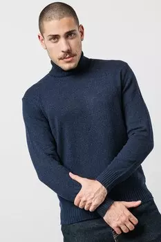 Поло с шерстью United Colors Of Benetton, синий