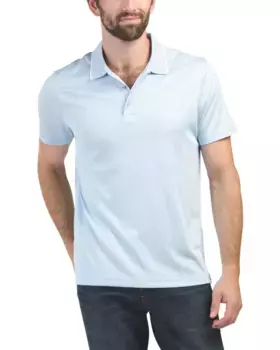 Поло с тремя пуговицами Broken Geo Perry Ellis, цвет Cerulean