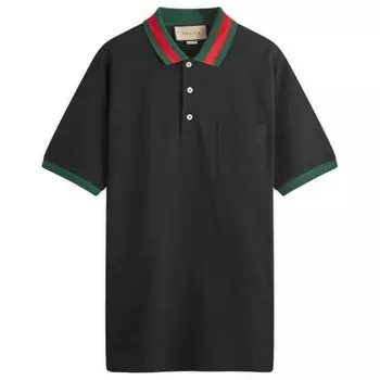 Поло с воротником Grg Gucci, черный