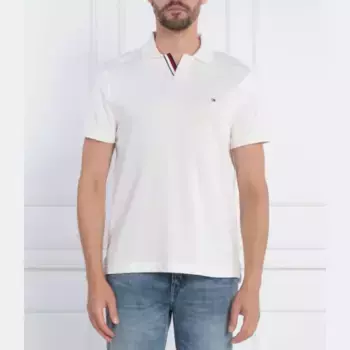Поло с воротником-стойкой Tommy Hilfiger, белый