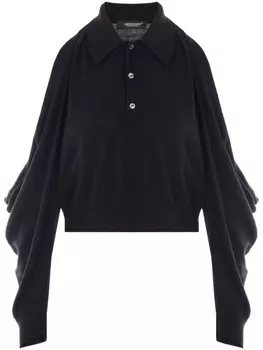 Поло с вырезом Undercover, черный