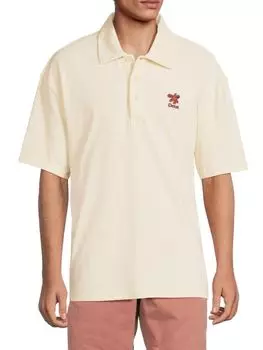 Поло с заниженными плечами Stokes Records Deus Ex Machina, цвет Dirty White