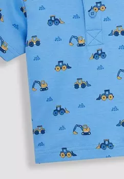 Поло SAFARI ANIMALS, REGULAR FIT JoJo Maman Bb, синий