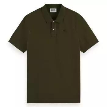 Поло Scotch & Soda Essentials, зеленый
