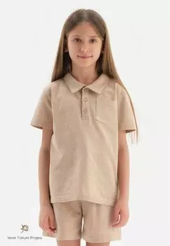 Поло Short Sleeve DAGI, цвет kahver