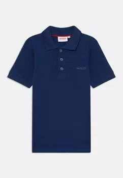 Поло SHORT SLEEVE HUGO Kids, темно-синий