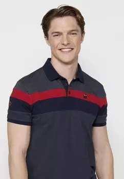 Поло Short Sleeve Koroshi, темно-синий