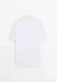 Поло Short Sleeve Massimo Dutti, белый