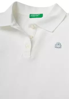 Поло SHORT SLEEVE United Colors of Benetton, белый