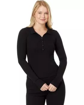 Поло Skin Pima Modal Noel Long Sleeve, черный