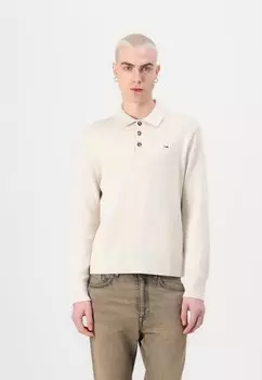 Поло SLIM ESSENTIAL SWEATER Tommy Jeans, бежевый